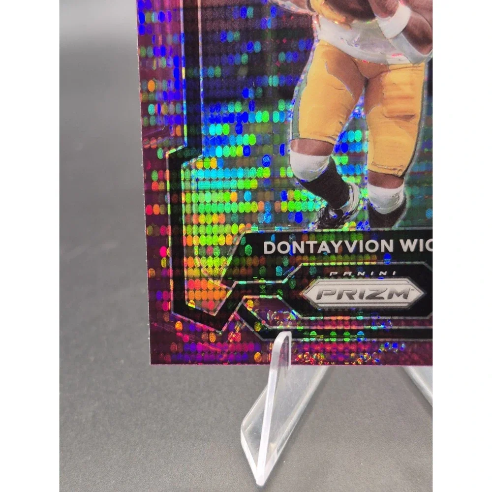 2023 Panini Prizm Dontayvion Wicks #333  Rookie Purple Pulsar (RC) GB Packers
